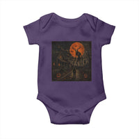 Wendigo Halloween Baby Onesie Vintage Deer Skull Spooky Night Graphic