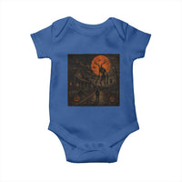 Wendigo Halloween Baby Onesie Vintage Deer Skull Spooky Night Graphic