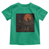 Wendigo Halloween Toddler T Shirt Vintage Deer Skull Spooky Night Graphic