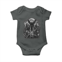 Cryptid Monsters Urban Legends Baby Onesie Vintage Dark Folklore Leave Before Dark Graphic