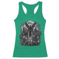 Cryptid Monsters Urban Legends Racerback Tank Top Vintage Dark Folklore Leave Before Dark Graphic