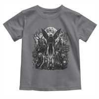 Cryptid Monsters Urban Legends Toddler T Shirt Vintage Dark Folklore Leave Before Dark Graphic