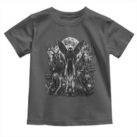 Cryptid Monsters Urban Legends Toddler T Shirt Vintage Dark Folklore Leave Before Dark Graphic