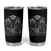 Cryptid Monsters Urban Legends Tumbler Cup Vintage Dark Folklore Leave Before Dark Graphic
