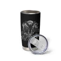 Cryptid Monsters Urban Legends Tumbler Cup Vintage Dark Folklore Leave Before Dark Graphic