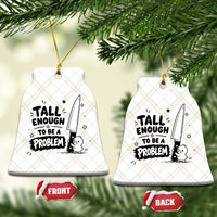 Tall Enough To Be A Problem Funny Duck Humor Ceramic Ornament