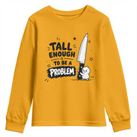 Tall Enough To Be A Problem Funny Duck Humor Youth Sweatshirt
