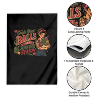 Grab Your Balls Its Canning Season Funny Food Preservation Garden Flag Vintage Retro Country Girl Graphic