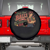Grab Your Balls Its Canning Season Funny Food Preservation Spare Tire Cover Vintage Retro Country Girl Graphic
