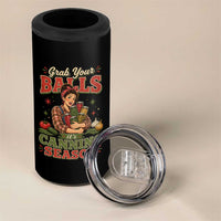 Grab Your Balls Its Canning Season Funny Food Preservation 4 in 1 Can Cooler Tumbler