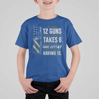 If I Had 12 Guns and The Government Math Second Amendment T Shirt For Kid