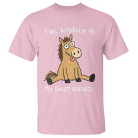 This Actually Is My First Rodeo Funny Silly Horse T Shirt 1st Birthday Meme