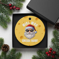 Funny Santa Jokes Ceramic Ornament Mike Who Chesse Hairy Inappropriate Adult Humor Christmas - Wonder Print Shop