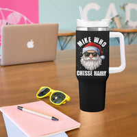 Funny Santa Jokes Tumbler With Handle Mike Who Chesse Hairy Inappropriate Adult Humor Christmas - Wonder Print Shop