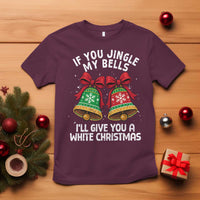 Jingle Bell Christmas T Shirt Funny Naughty White Elephant Gag Gift Exchange - Wonder Print Shop