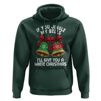 Jingle Bell Christmas Hoodie Funny Naughty White Elephant Gag Gift Exchange - Wonder Print Shop