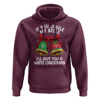 Jingle Bell Christmas Hoodie Funny Naughty White Elephant Gag Gift Exchange - Wonder Print Shop