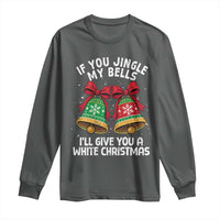 Jingle Bell Christmas Long Sleeve Shirt Funny Naughty White Elephant Gag Gift Exchange - Wonder Print Shop