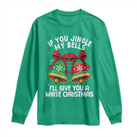 Jingle Bell Christmas Long Sleeve Shirt Funny Naughty White Elephant Gag Gift Exchange - Wonder Print Shop