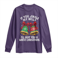 Jingle Bell Christmas Long Sleeve Shirt Funny Naughty White Elephant Gag Gift Exchange - Wonder Print Shop