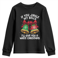 Jingle Bell Christmas Youth Sweatshirt Funny Naughty White Elephant Gag Gift Exchange - Wonder Print Shop