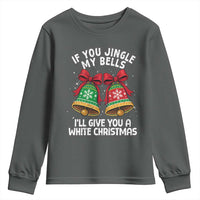 Jingle Bell Christmas Youth Sweatshirt Funny Naughty White Elephant Gag Gift Exchange - Wonder Print Shop