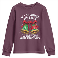 Jingle Bell Christmas Youth Sweatshirt Funny Naughty White Elephant Gag Gift Exchange - Wonder Print Shop