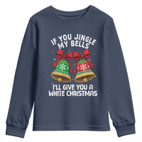 Jingle Bell Christmas Youth Sweatshirt Funny Naughty White Elephant Gag Gift Exchange - Wonder Print Shop