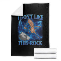 Marcus The Worm Meme Throw Blanket I Don't Like This Rock Bootleg - Wonder Print Shop