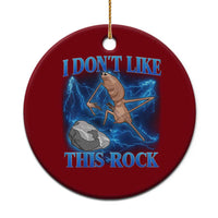 Marcus The Worm Meme Ceramic Ornament I Don't Like This Rock Bootleg - Wonder Print Shop