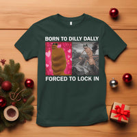 Marcus The Worm Meme T Shirt Born To Dilly Dally Forced To Lock In Funny Cute Brainrot - Wonder Print Shop
