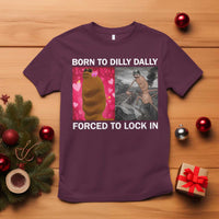 Marcus The Worm Meme T Shirt Born To Dilly Dally Forced To Lock In Funny Cute Brainrot - Wonder Print Shop
