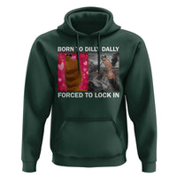 Marcus The Worm Meme Hoodie Born To Dilly Dally Forced To Lock In Funny Cute Brainrot - Wonder Print Shop