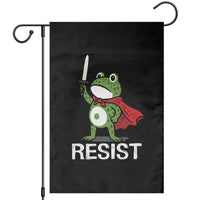 Resist Frog With Sword Garden Flag No Kings Portland Protest - Wonder Print Shop