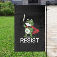Resist Frog With Sword Garden Flag No Kings Portland Protest - Wonder Print Shop