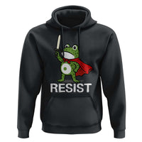 Resist Frog With Sword Hoodie No Kings Portland Protest - Wonder Print Shop
