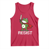 Resist Frog With Sword Tank Top No Kings Portland Protest - Wonder Print Shop