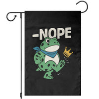 No Kings in America Portland Frog Garden Flag Funny Political Meme - Wonder Print Shop