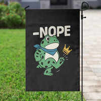 No Kings in America Portland Frog Garden Flag Funny Political Meme - Wonder Print Shop