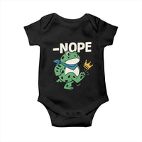 No Kings in America Portland Frog Baby Onesie Funny Political Meme - Wonder Print Shop