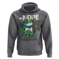 No Kings in America Portland Frog Hoodie Funny Political Meme - Wonder Print Shop