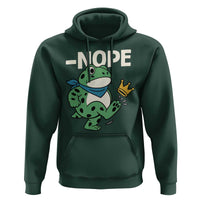 No Kings in America Portland Frog Hoodie Funny Political Meme - Wonder Print Shop
