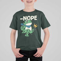 No Kings in America Portland Frog T Shirt For Kid Funny Political Meme - Wonder Print Shop