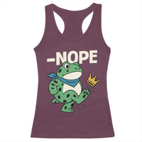 No Kings in America Portland Frog Racerback Tank Top Funny Political Meme - Wonder Print Shop