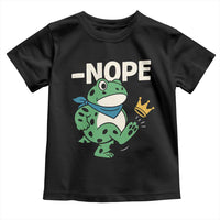 No Kings in America Portland Frog Toddler T Shirt Funny Political Meme - Wonder Print Shop