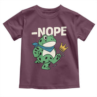 No Kings in America Portland Frog Toddler T Shirt Funny Political Meme - Wonder Print Shop