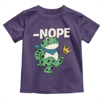 No Kings in America Portland Frog Toddler T Shirt Funny Political Meme - Wonder Print Shop