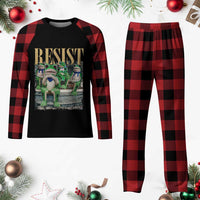 Portland Frog Resist Protest Plaid Pajama Set 80s Frogs Deportation Resistance - Wonder Print Shop