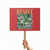 Portland Frog Resist Protest Protest Sign 80s Frogs Deportation Resistance - Wonder Print Shop