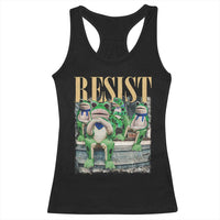 Portland Frog Resist Protest Racerback Tank Top 80s Frogs Deportation Resistance - Wonder Print Shop